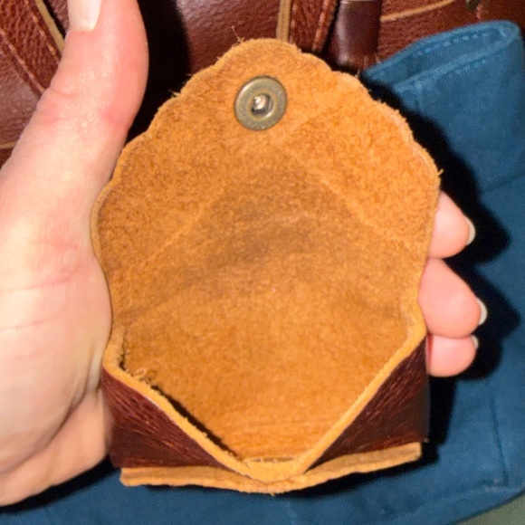 Portland Leather Rich Brown Shoulder Bag, Wallet, Tassel and Insert - Picture 12 of 13